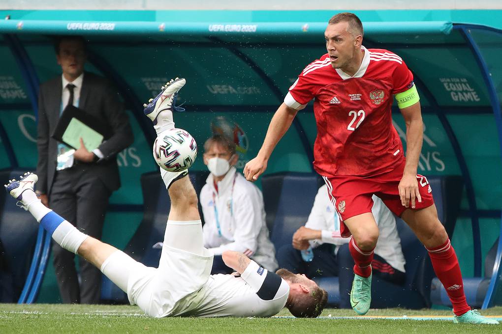 Сборная России обыграла команду Финляндии в матче чемпионата Европы по футболу