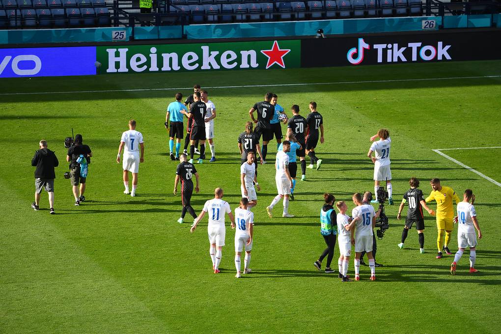 Сборная Хорватии сыграла вничью с командой Чехии в матче чемпионата Европы по футболу