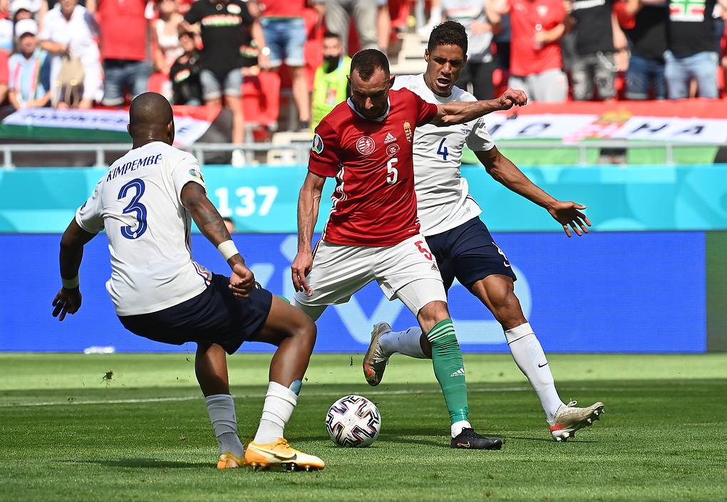 Сборная Венгрии отобрала очки у действующего чемпиона мира сборной Франции на Евро 2020 по футболу