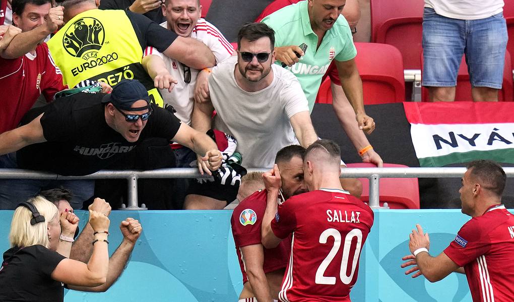 Сборная Венгрии отобрала очки у действующего чемпиона мира сборной Франции на Евро 2020 по футболу