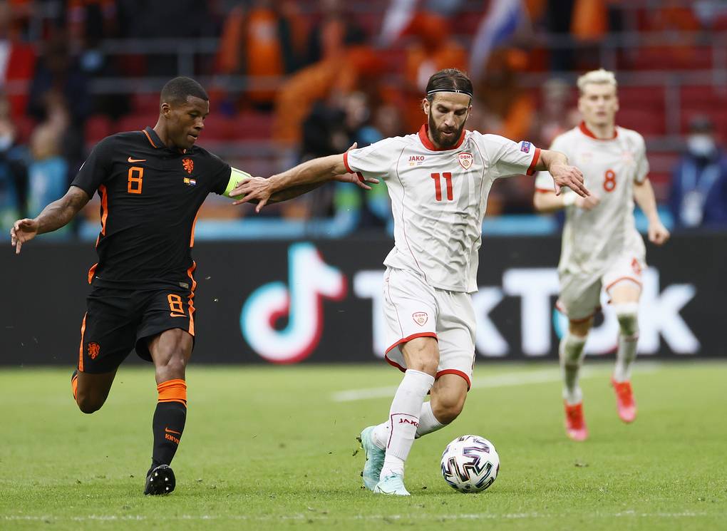Сборная Нидерландов разгромила северомакедонцев в матче чемпионата Европы по футболу