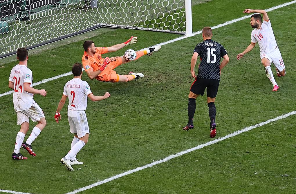 Сборная Испании со счетом 5:3 победила команду Хорватии в матче 1/8 финала Евро