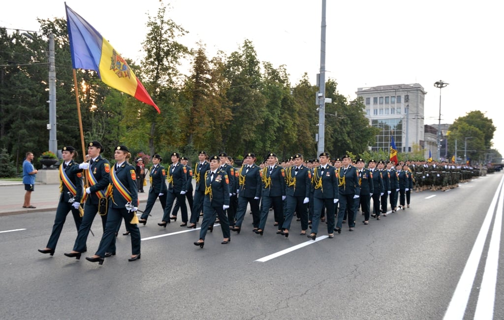 В центре Кишинёва прошла генеральная репетиция парада ко Дню независимости (Фото)