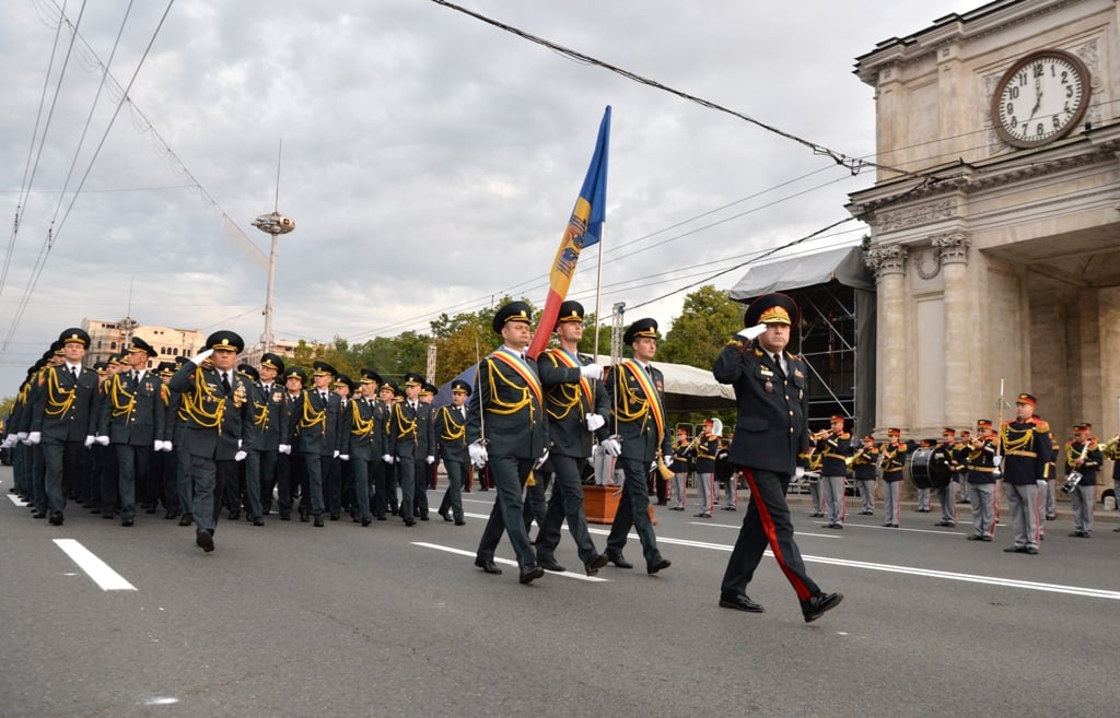 В центре Кишинёва прошла генеральная репетиция парада ко Дню независимости (Фото)