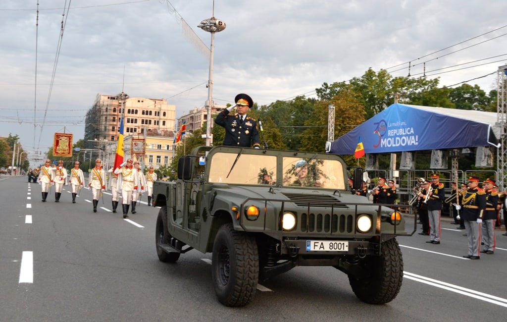 В центре Кишинёва прошла генеральная репетиция парада ко Дню независимости (Фото)