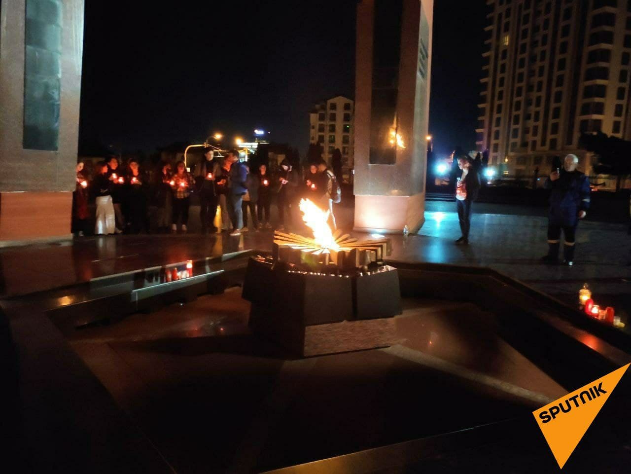 В Кишиневе зажгли Вечный огонь