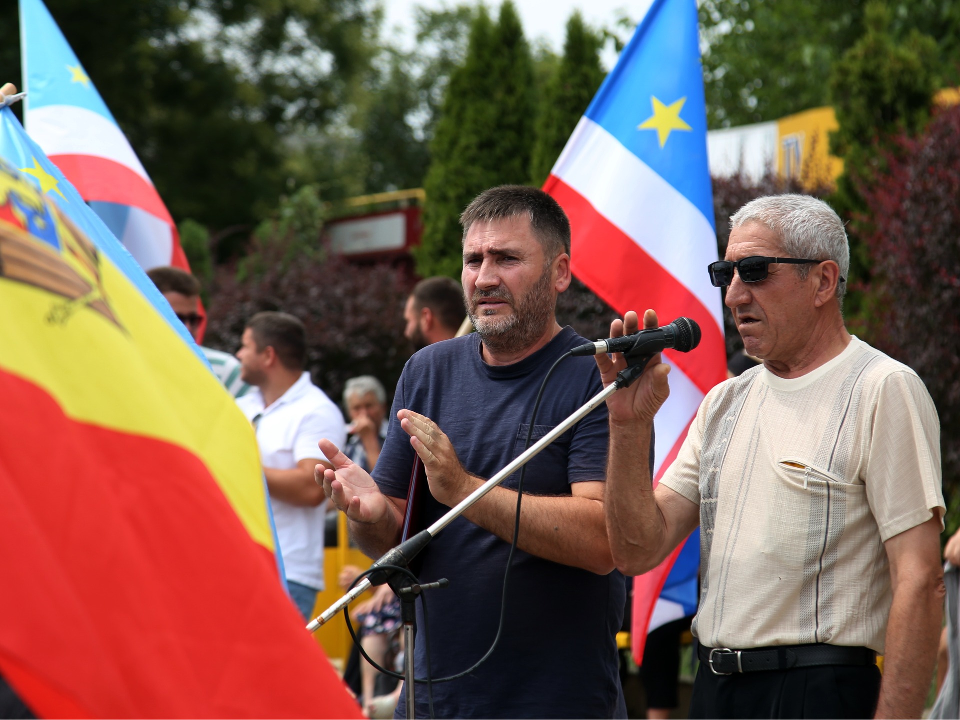 Комрат: Митинг против высоких цен на топливо, энергоносители, продукты и услуги