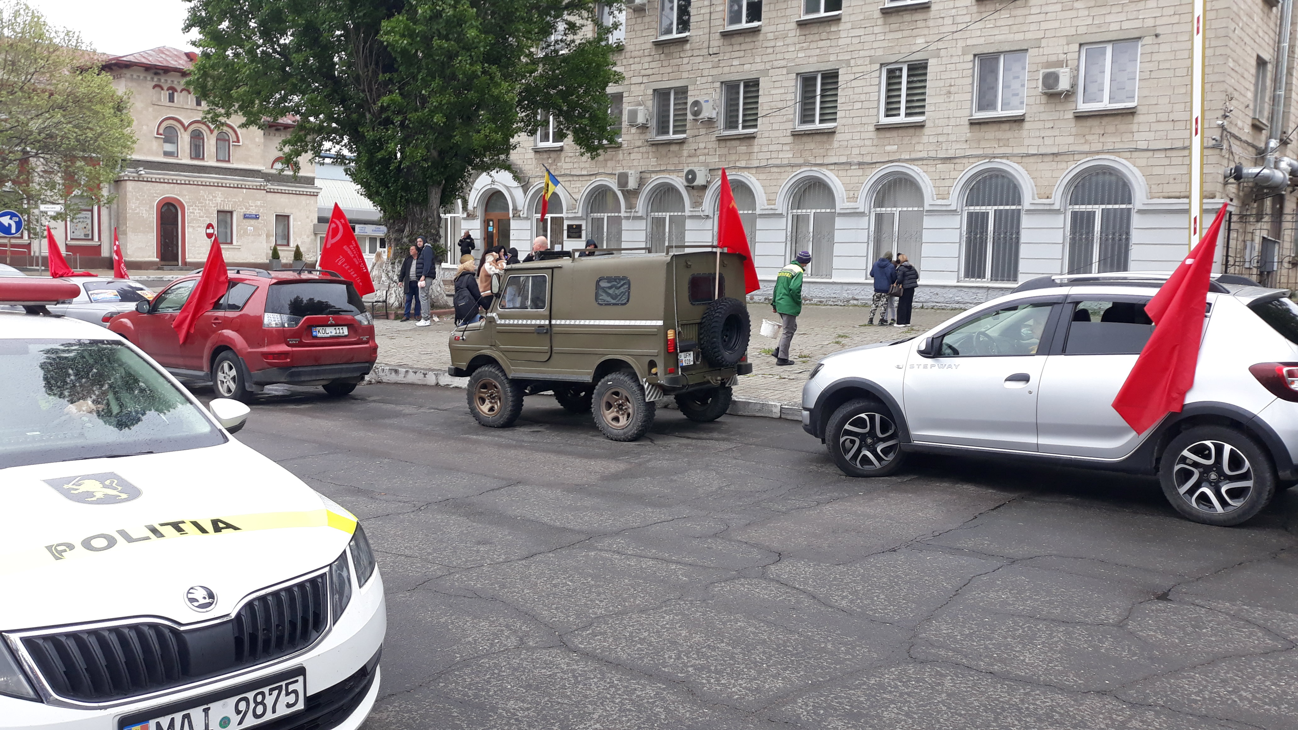 Состоялся автопробег "Два берега - одна Победа", приуроченный годовщине победы над фашизмом (Видео/Фото)