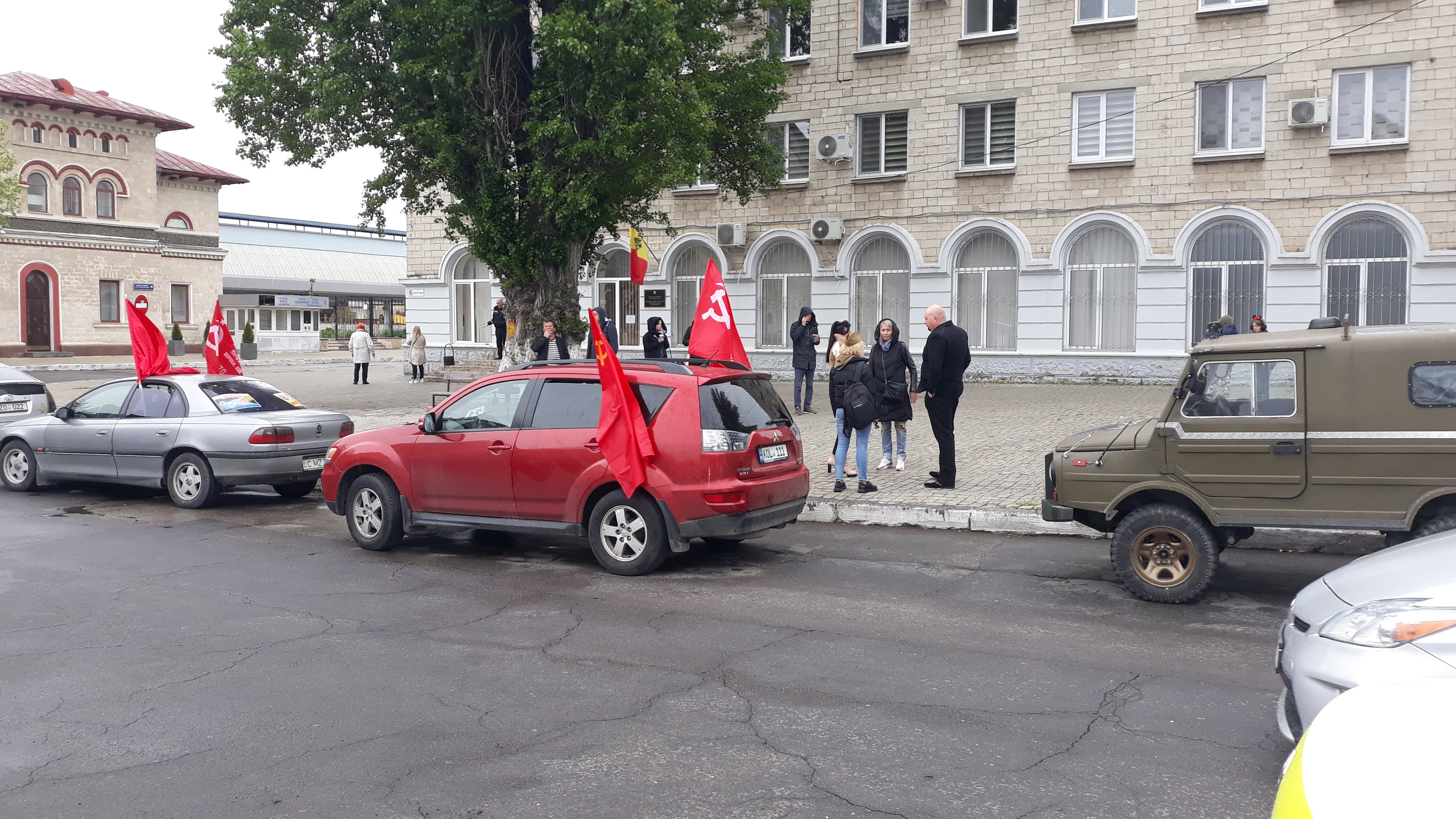 Состоялся автопробег "Два берега - одна Победа", приуроченный годовщине победы над фашизмом (Видео/Фото)