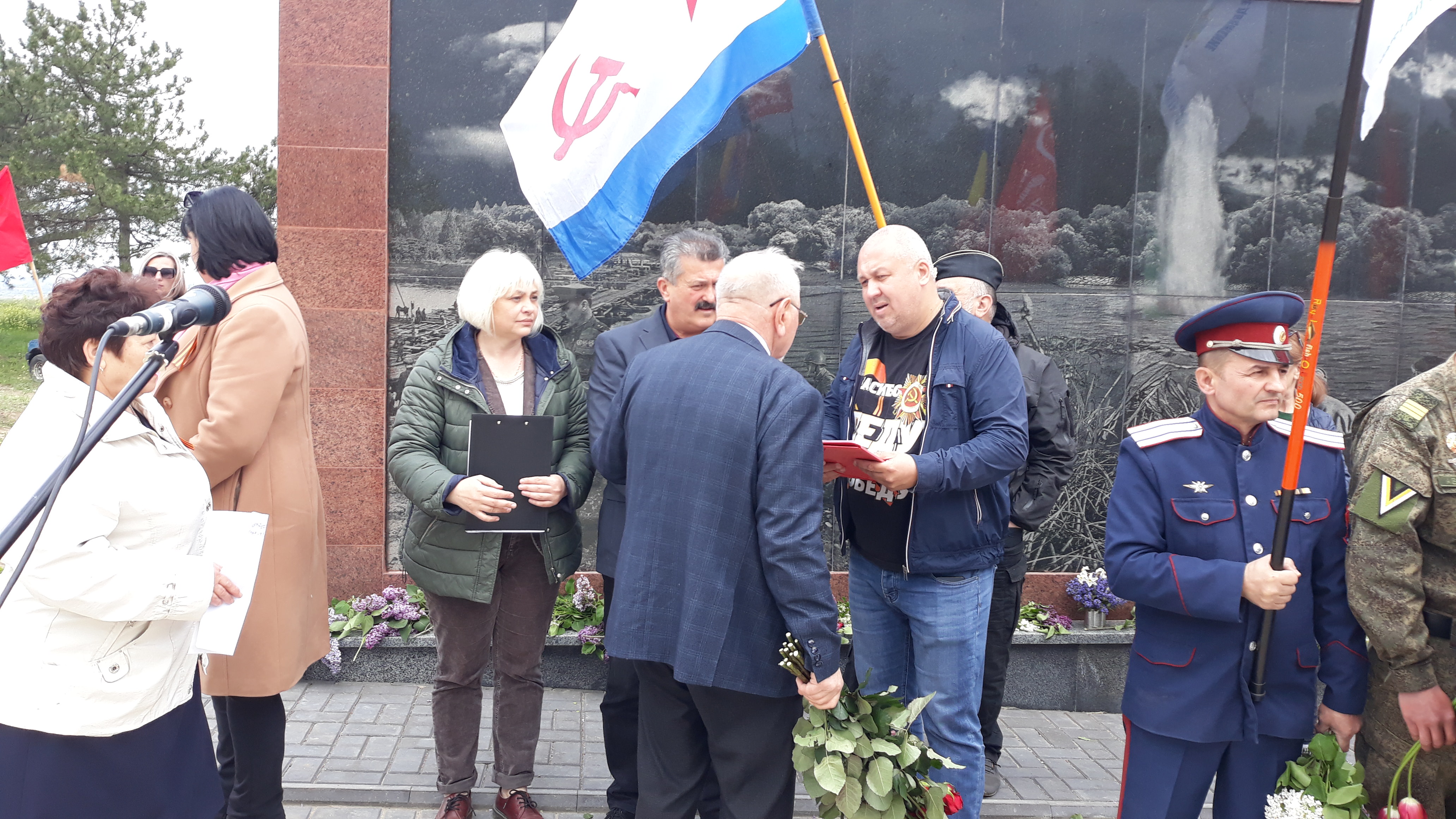 Состоялся автопробег "Два берега - одна Победа", приуроченный годовщине победы над фашизмом (Видео/Фото)