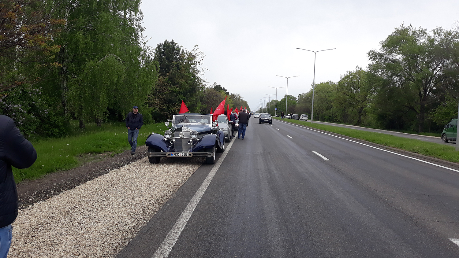 Состоялся автопробег "Два берега - одна Победа", приуроченный годовщине победы над фашизмом (Видео/Фото)