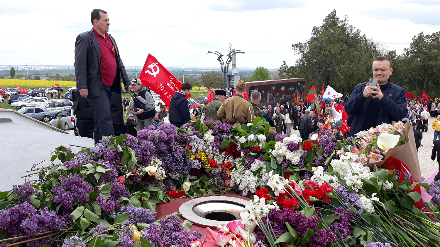 Состоялся автопробег "Два берега - одна Победа", приуроченный годовщине победы над фашизмом (Видео/Фото)