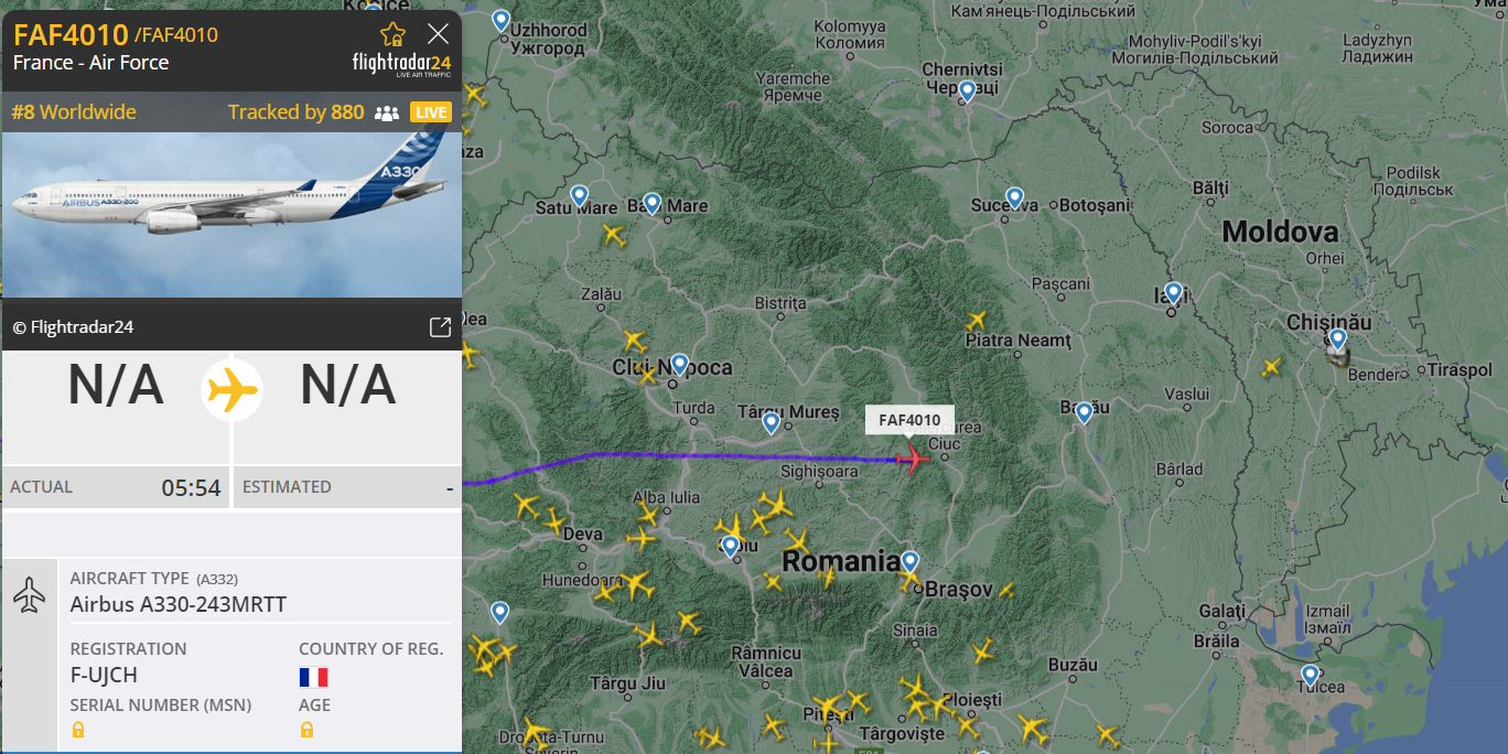 Авиа “пробки” в небе над Республикой Молдова (Фото)